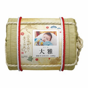 【旬ギフト】吉兆楽 写真＆名入れ生まれた体重の俵入り魚沼産コシヒカリ米