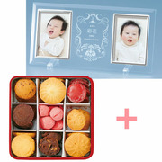 【旬ギフト】名入れフォトフレーム（大）とパティスリー・サダハル・アオキ・パリ コフレ アソーティモン ビスキュイD