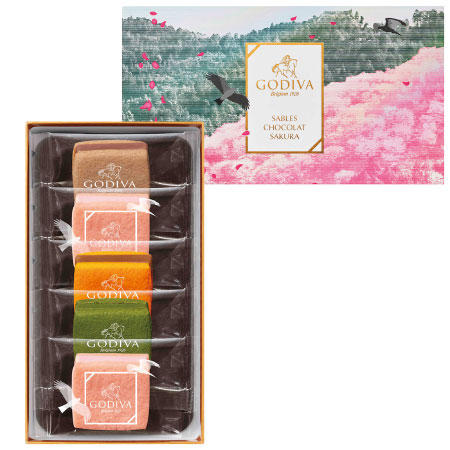 【旬ギフト】ゴディバ サブレショコラ〈桜〉5個入_