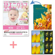 【旬ギフト】「ひよこクラブ」なりきり表紙 写真＆名入れカタログ プルミエ ブランシェととらや 小形羊羹10本入〈夏限定パッケージ〉