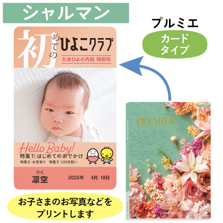 「ひよこクラブ」なりきり表紙 写真＆名入れカタログギフト HARMONICK e-book（カードタイプ） HSC