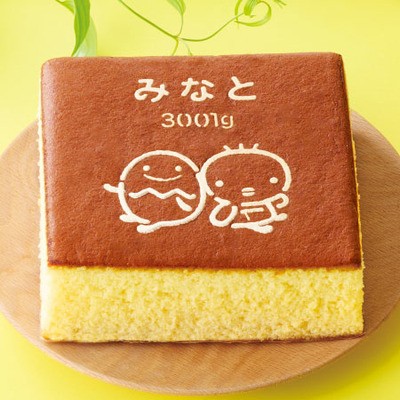 長崎堂 名入れ＆出生体重たまひよカステラ 桐箱入り_補足画像01