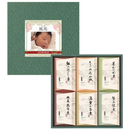 京料理 美濃吉 写真＆名入れ京の佃煮6個入