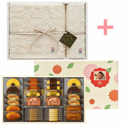 パティスリー キハチ 写真＆名入れ焼菓子詰合せCと今治エコモードタオルセットL