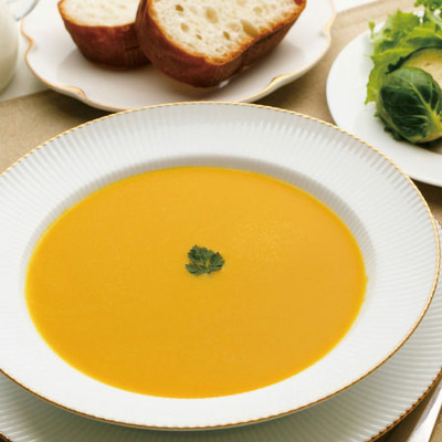 帝国ホテル レトルトスープセットAと今治謹製 木箱入り紋織タオルG（ピンク）_補足画像06