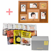 名入れ木製壁掛けフォトフレーム（大）とNISHIKIYA KITCHEN スープ＆カレーギフトセットB