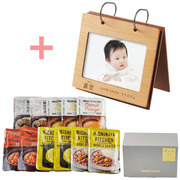 名入れアルバム型フォトフレームとNISHIKIYA KITCHEN スープ＆カレーギフトセットC