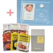 名入れ時計付きフォトフレームとNISHIKIYA KITCHEN スープ＆カレーギフトセットA
