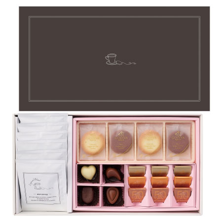ゴディバ たまひよオリジナルクッキー＆チョコレートアソートメントAとドリップコーヒーセット