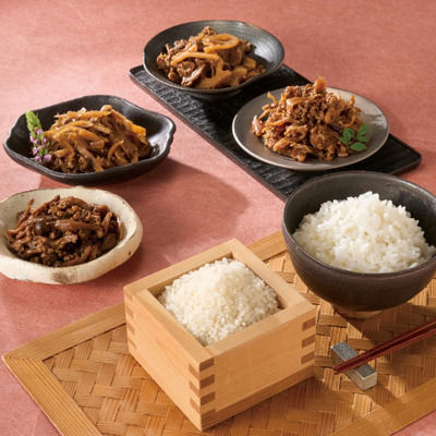 浅草今半 お好み小箱詰合せと銘柄米食べ比べセット5袋入り_補足画像01