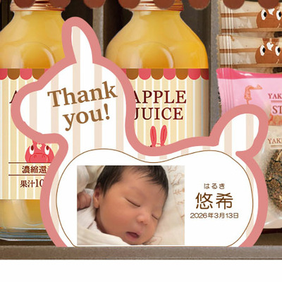 ロディ 写真＆名入れアップルジュース＆クッキー詰合せC_補足画像05