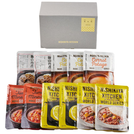 NISHIKIYA KITCHEN 名入れスープ＆カレーギフトセットC_