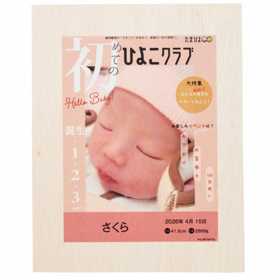 志ま秀 「ひよこクラブ」なりきり表紙 写真＆名入れ木箱入りえびせんべい詰合せB_補足画像09