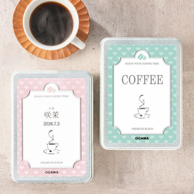 京都小川珈琲 名入れプレミアムブレンドコーヒー2缶_補足画像01