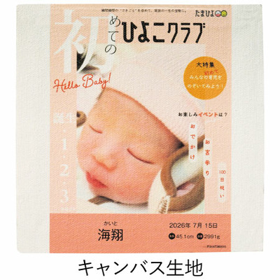 三源庵 「ひよこクラブ」なりきり表紙 写真＆名入れキューブカステラA_補足画像07