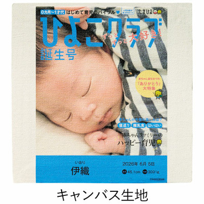 三源庵 「ひよこクラブ」なりきり表紙 写真＆名入れキューブカステラB_補足画像07