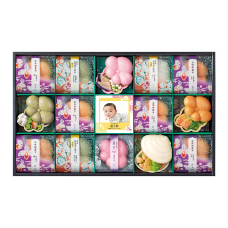 辻が花 写真＆名入れ京野菜お吸い物最中詰合せ15個_