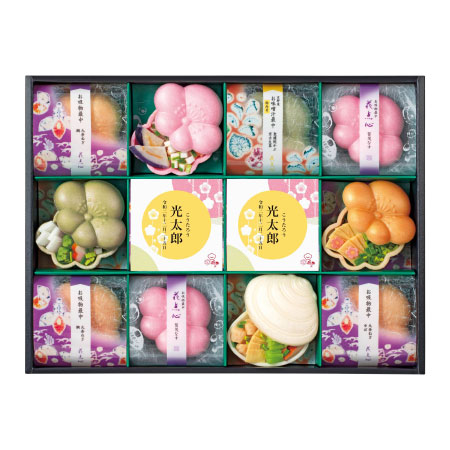 辻が花 名入れ京野菜お吸い物最中詰合せ12個_