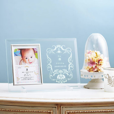 名入れフォトフレーム（小）と今治桜おり布 タオルセット_補足画像01