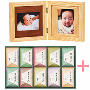 名入れ木製ダブルフォトフレームと京料理 美濃吉 京の佃煮C