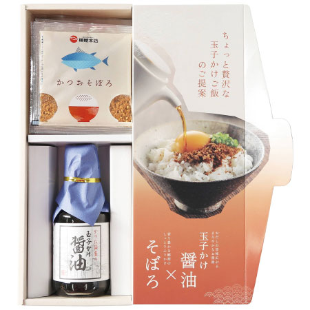 柳屋本店 玉子かけ醤油とそぼろ・花削りセット