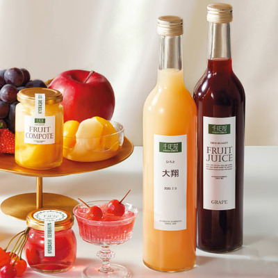 千疋屋 名入れ国産フルーツジュース3本_補足画像01