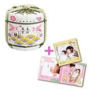 菊水酒造 名入れ樽酒二升（3.6リットル） フォトブック付き