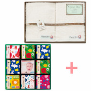 麻布十番 あげもち屋 写真＆名入れ花キューブアソートBと今治オーガニックリュクスタオルA