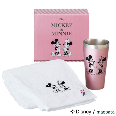 【送料無料】ミッキー & ミニーデザイン サーモタンブラー & 今治タオルセット ピンク たまひよSHOP・たまひよの内祝い