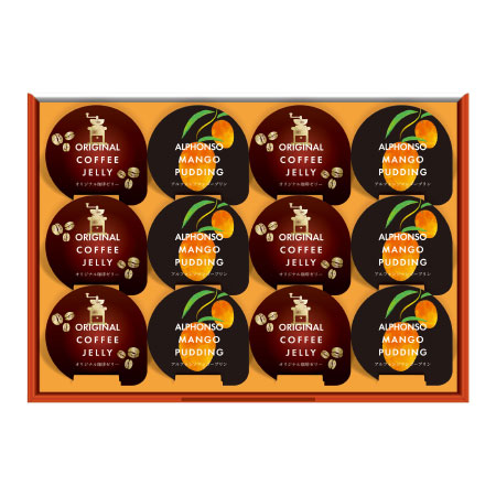 ＜たまひよSHOP＞【特急便】金澤兼六製菓 珈琲ゼリー & マンゴープリンギフト12個セット たまひよSHOP・たまひよの内祝い画像
