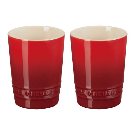 ル・クルーゼ ペア・ショート・タンブラー チェリーレッド×2