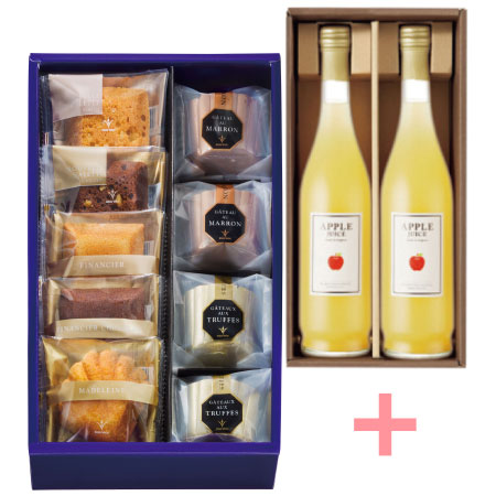 ブールミッシュ ギフトセットBと果汁100％ストレートりんごジュース2本