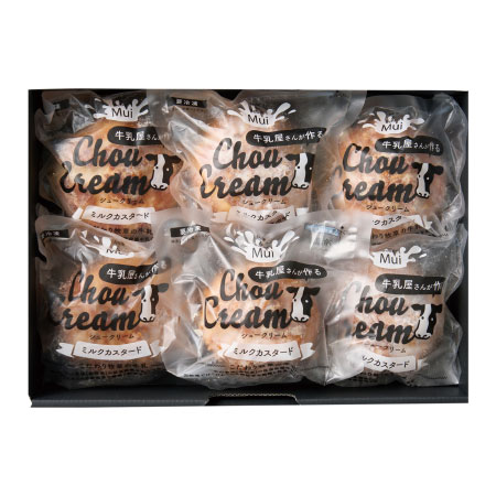 【旬ギフト】牛乳屋さんが作るシュークリーム　6個