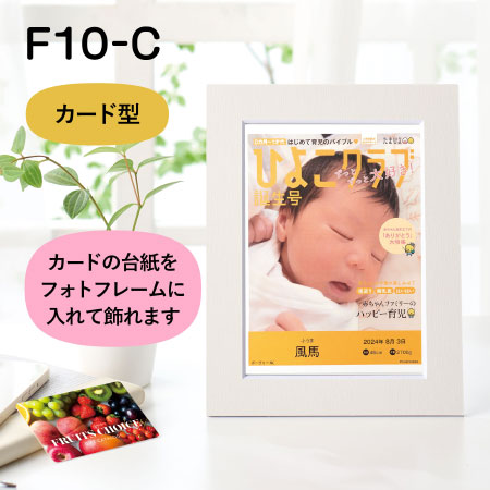 【旬ギフト】写真＆名入れ なりきり表紙 カード型カタログギフト フルーツチョイス F10-C フレーム付き_