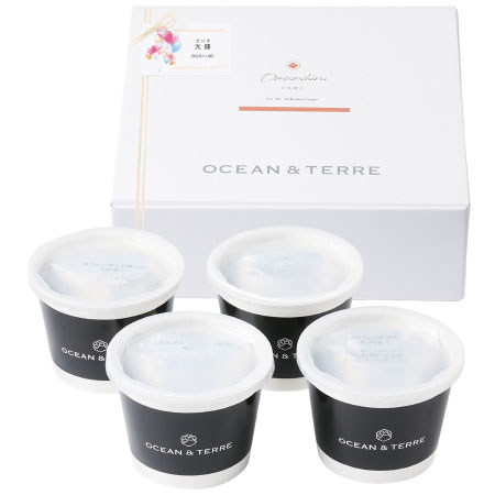 【旬ギフト】OCEAN＆TERRE 名入れ野菜CUP味噌汁 4個入