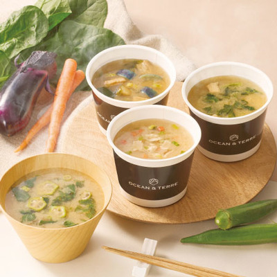 【旬ギフト】OCEAN＆TERRE 名入れ野菜CUP味噌汁 4個入_補足画像01