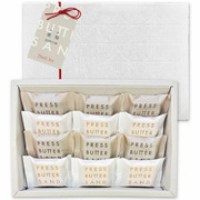 プレスバターサンド名入れバターサンド2種詰合せ〈チョコレート〉12個入