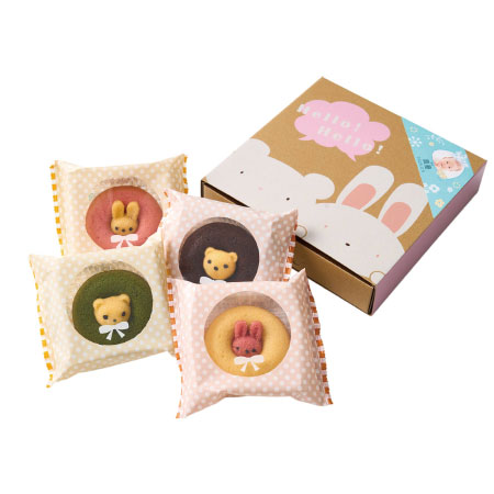 写真＆名入れアニマルドーナツ4個_