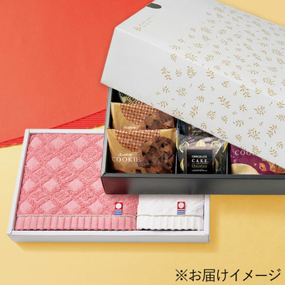 【旬ギフト】なだ万監修 絆のかさなりバウムと今治千彩美タオルAセット_補足画像07