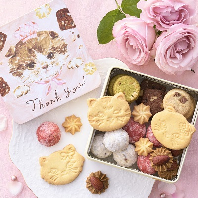 【旬ギフト】DADACA 名入れこねこのこねこねクッキー缶 Thank you_補足画像01