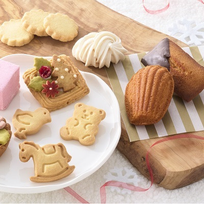 【旬ギフト】ベベナチュール 名入れ季節の焼菓子セット（ポインセチア）A_補足画像01