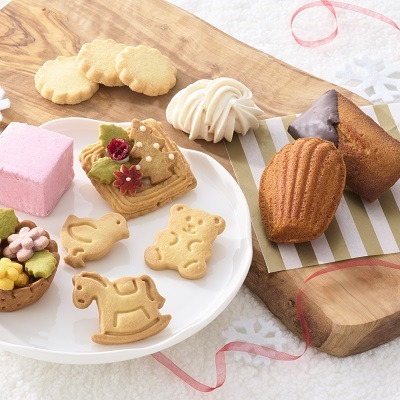 【旬ギフト】ベベナチュール 名入れ季節の焼菓子セット（ポインセチア）B_補足画像01