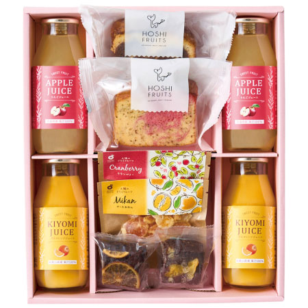 ホシフルーツ 国産果汁ジュース＆果実スイーツセットB_