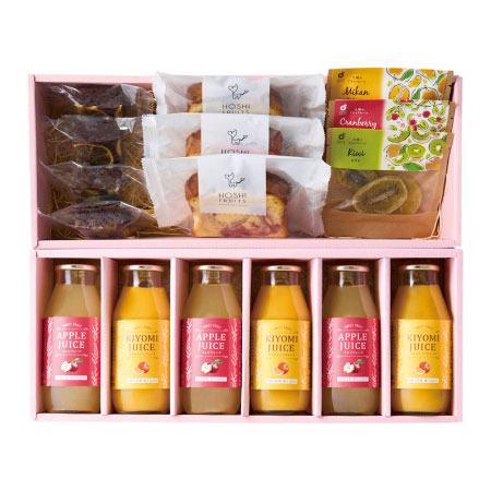 ホシフルーツ 国産果汁ジュース＆果実スイーツセットD_