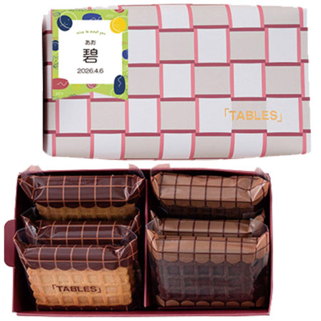 タブレス 名入れサブレサンドストロベリーアソートA_