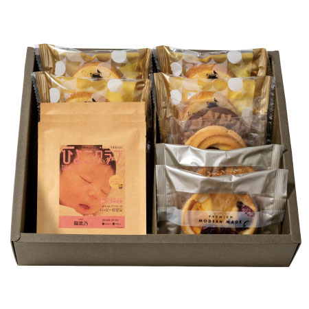 フォレシピ 「ひよこクラブ」なりきり表紙 写真＆名入れドリップコーヒーと焼菓子アソートC