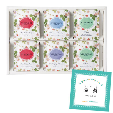ウェッジウッド 名入れワイルド ストロベリーティーバッグセット12袋